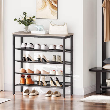 Shoe rack table online top